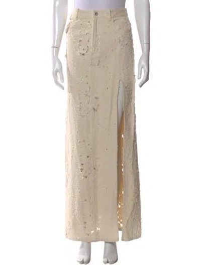 Pre-owned Lapointe Long Skirt In Neutral