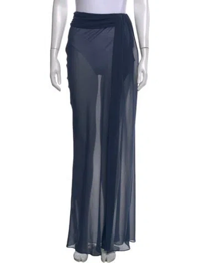 Pre-owned Lapointe Long Skirt W/ Tags In Blue