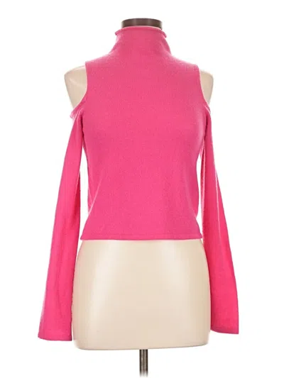Pre-owned Lapointe Long Sleeve Turtleneck In Pink