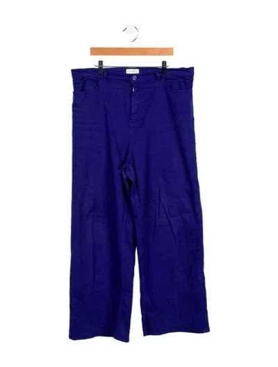 Pre-owned Lapointe Low-rise Skinny Leg Jeans In Purple
