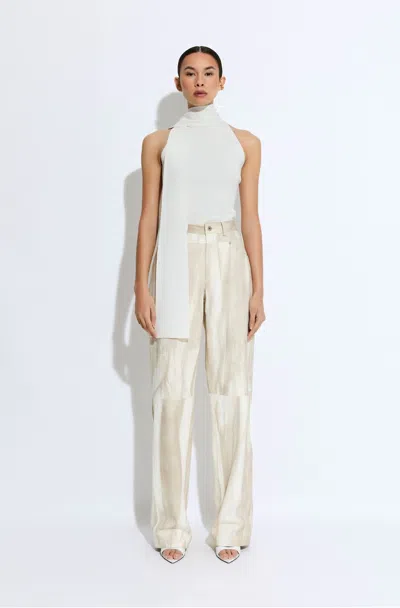 Lapointe Marbled Nappa Double Seam Pant