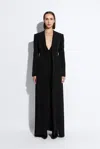 Lapointe Matte Crepe Combo Jacket In Black