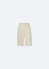 Lapointe Matte Crepe Relaxed Short In Cream