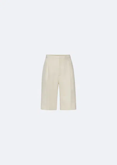 Lapointe Matte Crepe Relaxed Short In Cream
