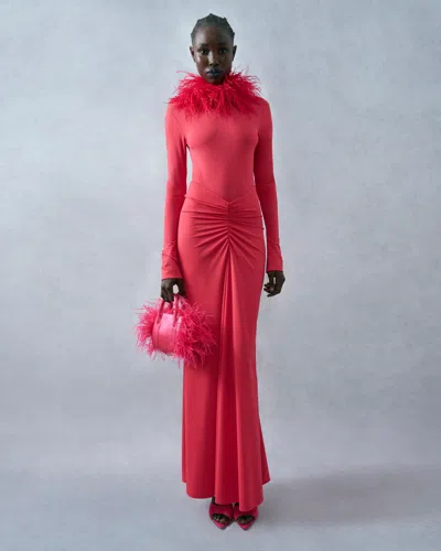 Lapointe Matte Jersey Ruched Maxi Skirt