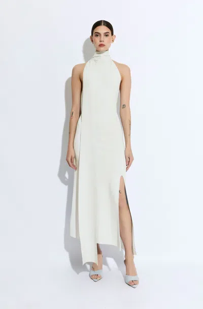 Lapointe Matte Viscose Halterneck Dress