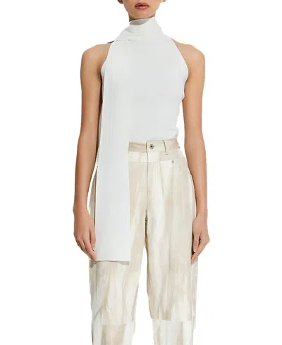LAPOINTE MATTE VISCOSE HALTERNECK TOP