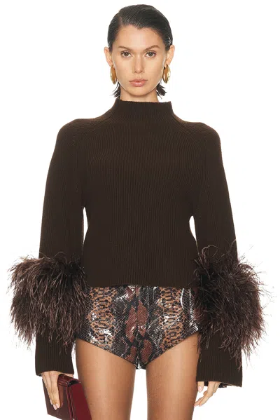 LAPOINTE MERINO MOCK NECK SWEATER