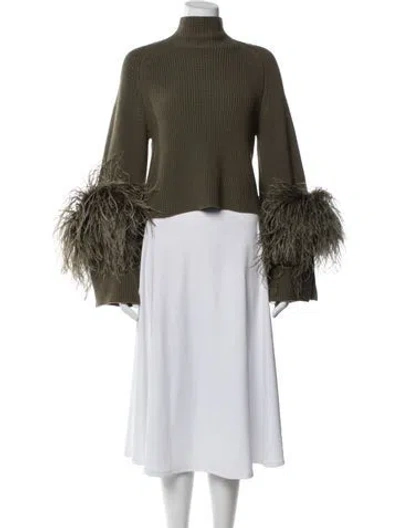 Pre-owned Lapointe Merino Wool Turtleneck Sweater In Neutral