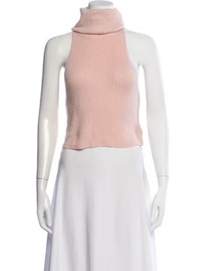 Pre-owned Lapointe Merino Wool Turtleneck Top In Neutral