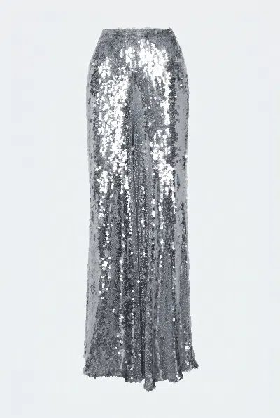 Lapointe Mesh Sequin Wide Leg Pant In Black