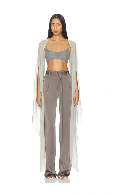 Lapointe Mesh Shrug In Gray