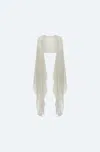 Lapointe Mesh Shrug In Silver