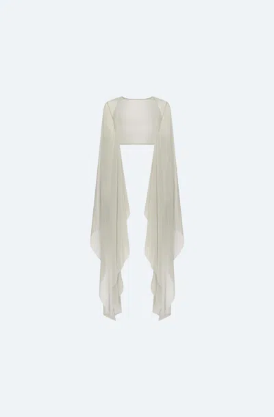 Lapointe Mesh Shrug In Silver