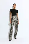 Lapointe Metal Snake Belted Pant