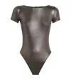 Lapointe Metallic Bodysuit In Metallic