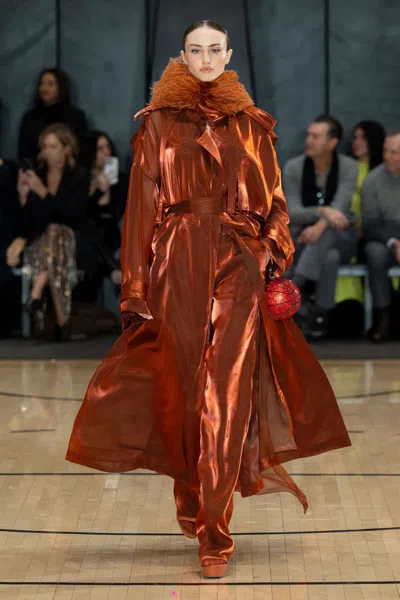 Lapointe Metallic Organza Belted Pant