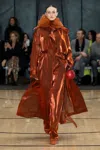 Lapointe Metallic Organza Belted Pant In Rust