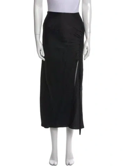 Pre-owned Lapointe Midi Length Skirt In Black