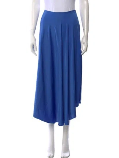 Pre-owned Lapointe Midi Length Skirt In Blue