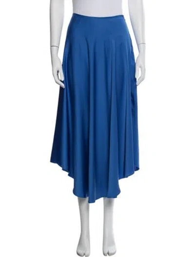 Pre-owned Lapointe Midi Length Skirt In Blue