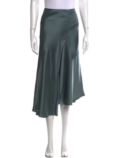 Pre-owned Lapointe Midi Length Skirt In Green