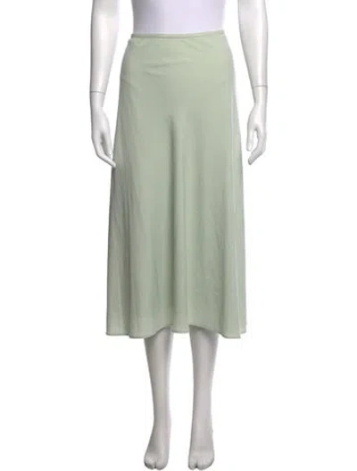 Pre-owned Lapointe Midi Length Skirt In Green