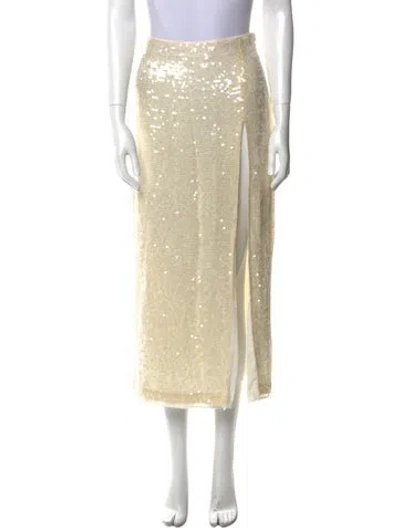 Pre-owned Lapointe Midi Length Skirt In Neutral