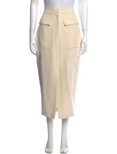 Pre-owned Lapointe Midi Length Skirt In Neutrals