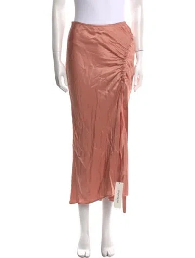 Pre-owned Lapointe Midi Length Skirt In Pink