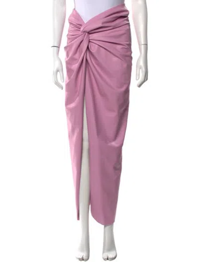 Pre-owned Lapointe Midi Length Skirt In Pink