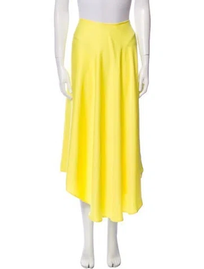 Pre-owned Lapointe Midi Length Skirt W/ Tags In Yellow