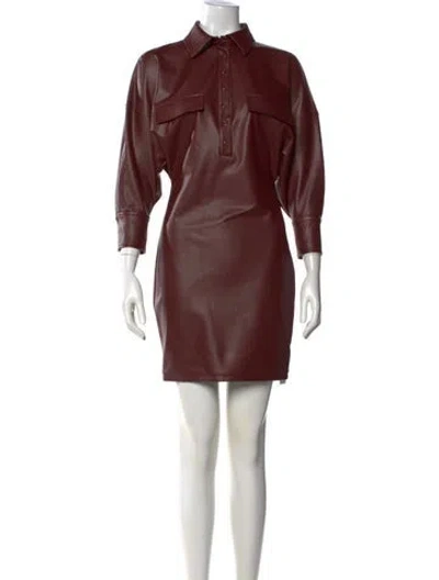 Pre-owned Lapointe Mini Dress W/ Tags In Burgundy
