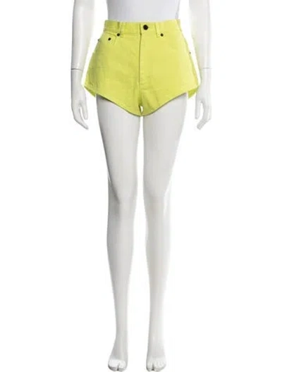 Pre-owned Lapointe Mini Shorts In Green