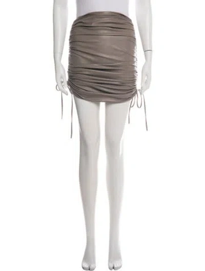 Pre-owned Lapointe Mini Skirt In Green