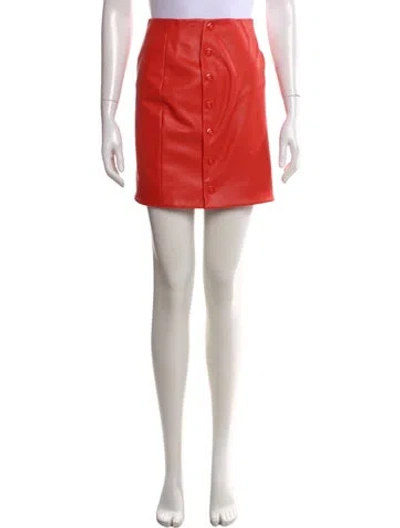 Pre-owned Lapointe Mini Skirt In Red