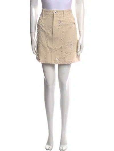 Pre-owned Lapointe Mini Skirt W/ Tags In Neutral
