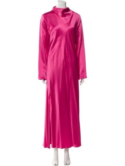 Pre-owned Lapointe Mock Neck Long Dress W/ Tags In Pink