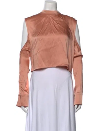 Pre-owned Lapointe Mock Neck Long Sleeve Top W/ Tags In Neutrals