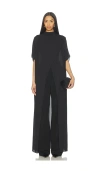 Lapointe Mock Neck Maxi Top In Black