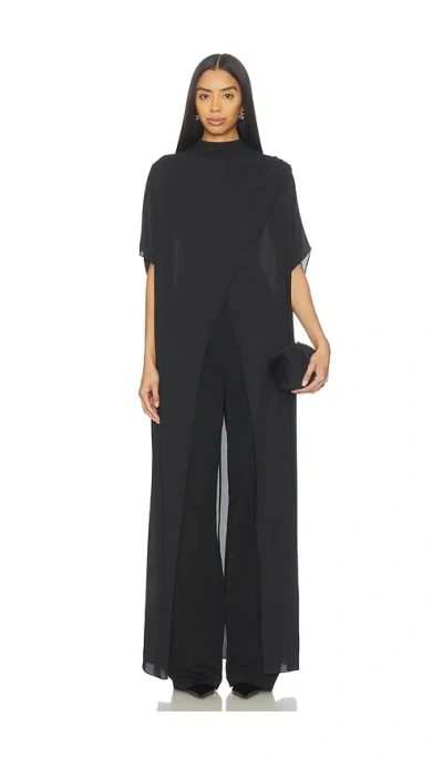 Lapointe Mock Neck Maxi Top In Black