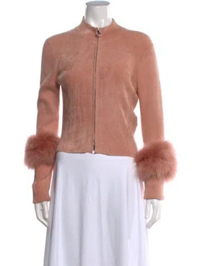 Pre-owned Lapointe Mock Neck Sweater In Pink