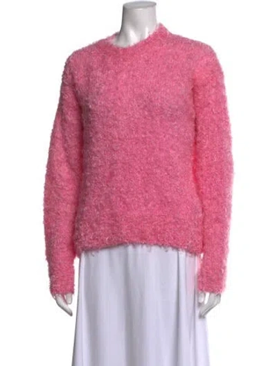 Pre-owned Lapointe Mohair Crew Neck Sweater W/ Tags In Pink