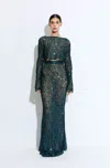 Lapointe Net Paillette Maxi Skirt