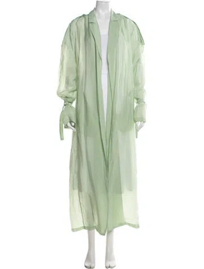 Pre-owned Lapointe Nylon Coat In Green