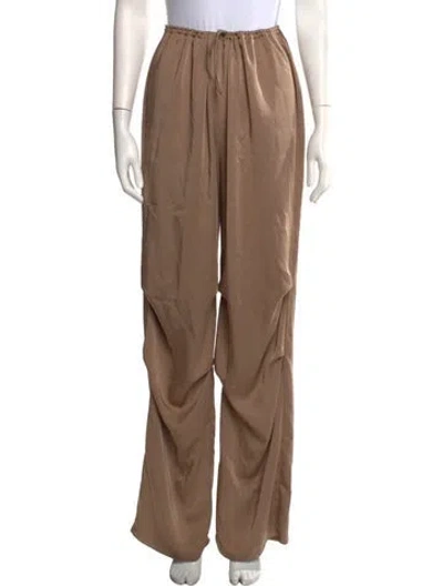 Pre-owned Lapointe Nylon Wide Leg Pants In Neutrals