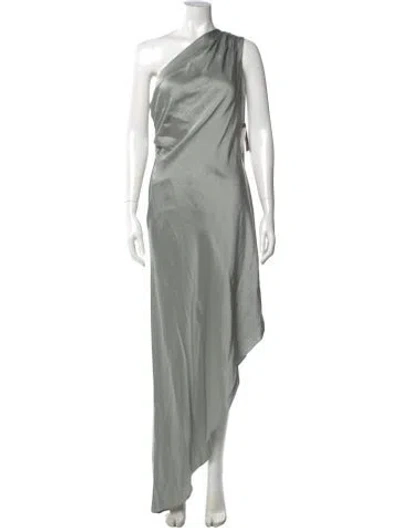 Pre-owned Lapointe One-shoulder Long Dress W/ Tags In Gray