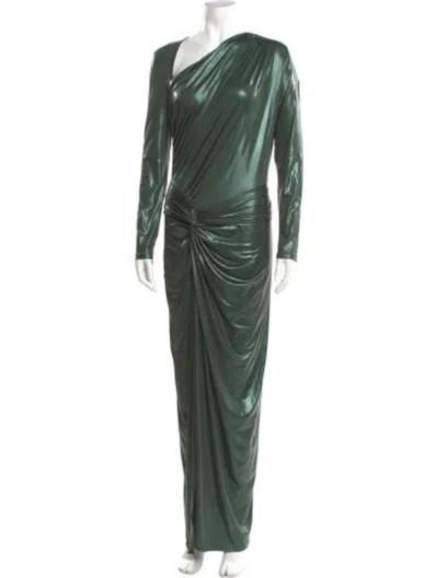 Pre-owned Lapointe One-shoulder Long Dress W/ Tags In Green
