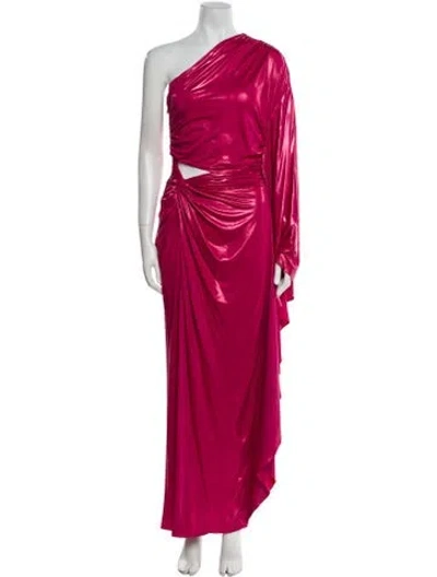 Pre-owned Lapointe One-shoulder Long Dress W/ Tags In Red