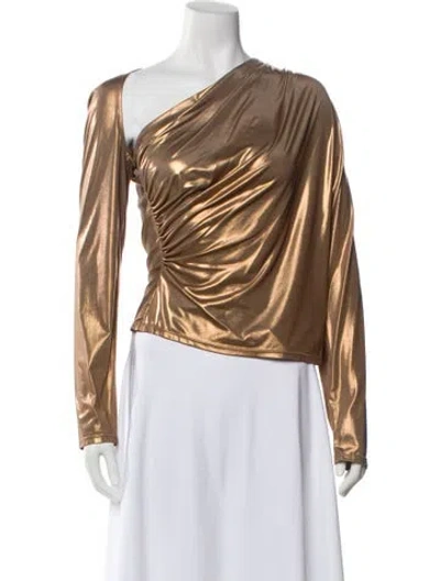 Pre-owned Lapointe One-shoulder Long Sleeve Top W/ Tags